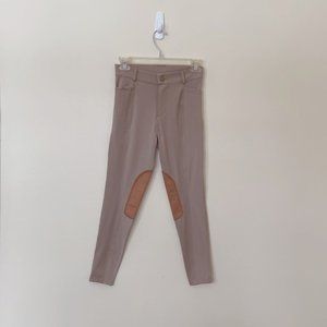 NWT Beroy Horseback Riding Pants Equestrian Breeches Tights Girl's 12/L Tan